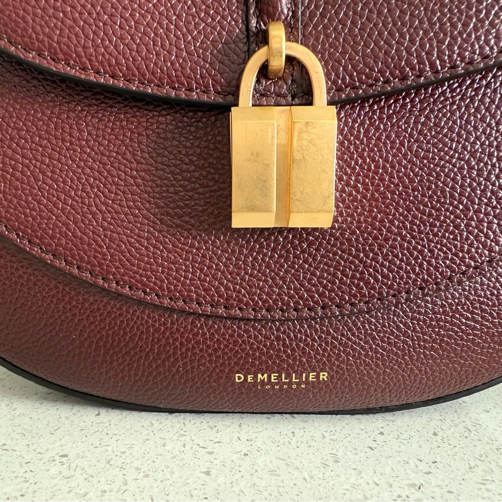 DeMellier Siena Leather Saddle Crossbody Bag - Picture 5 of 11